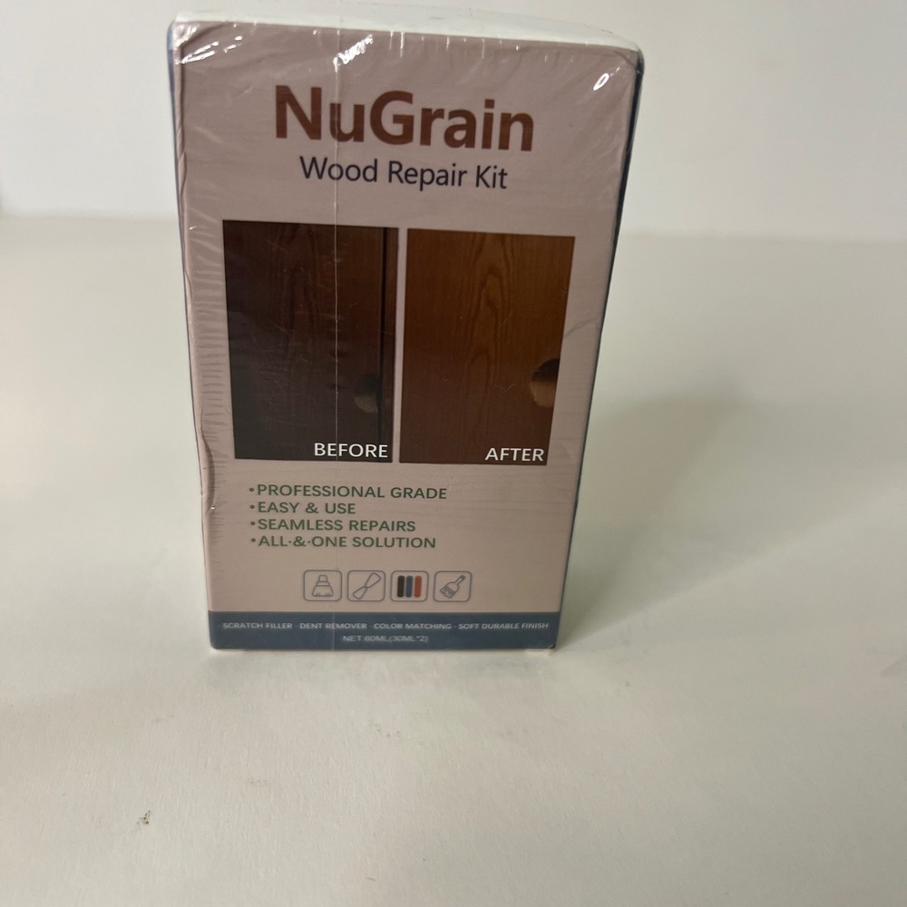 NuGrain Wood Repair Kit Professional Grade Scratch & Dent Remover 60ml NEW